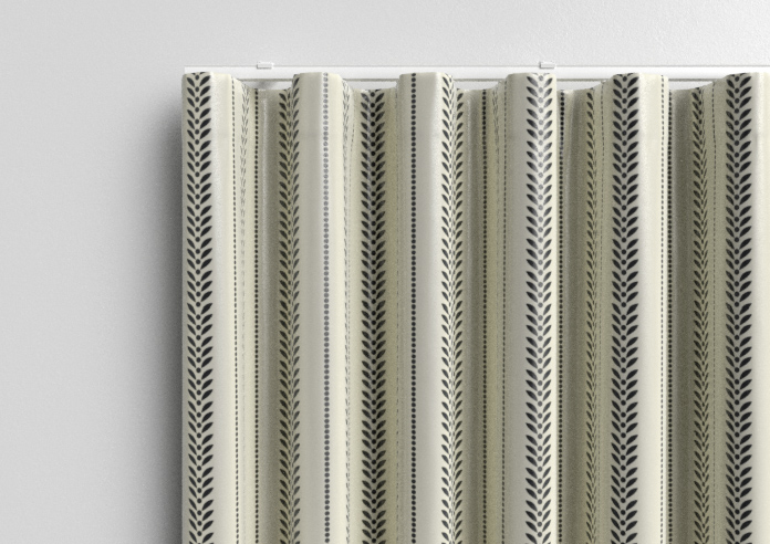 Laurel Stripe, Warm Grey - Made to Measure Curtains - Image 13